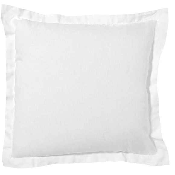 POTTERY BARN BELGIAN FLAX LINEN SHAM. SIZE: 26 X 26 IN.White.